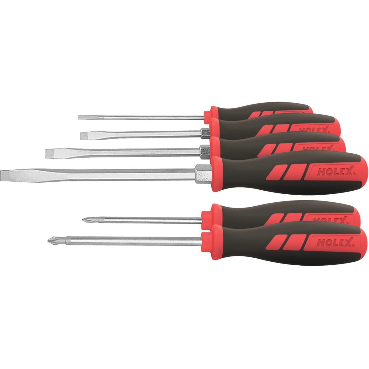 BỘ TUA VÍT 6 CÂY 2 CẠNH - 4 CẠNH HOLEX BỘ TUA VÍT 6 CÂY 2 CẠNH - 4 CẠNH HOLEX